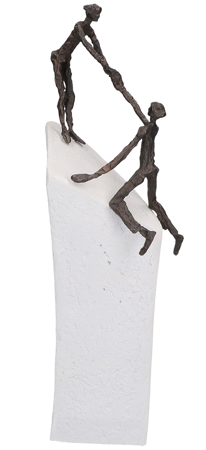 Skulptur "Zu zweit geht's", Bronze auf Steinguss von Luise KöttGärtner