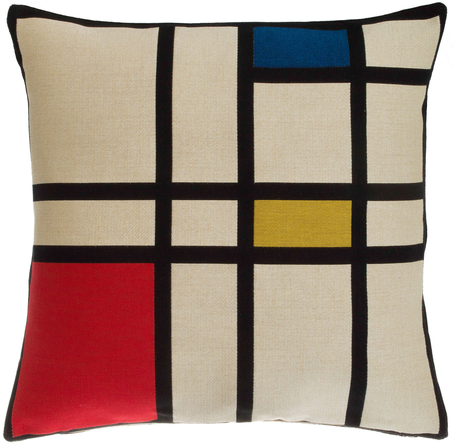 Kissenhülle "Komposition II in Rot, Blau und Gelb" von Piet Mondrian