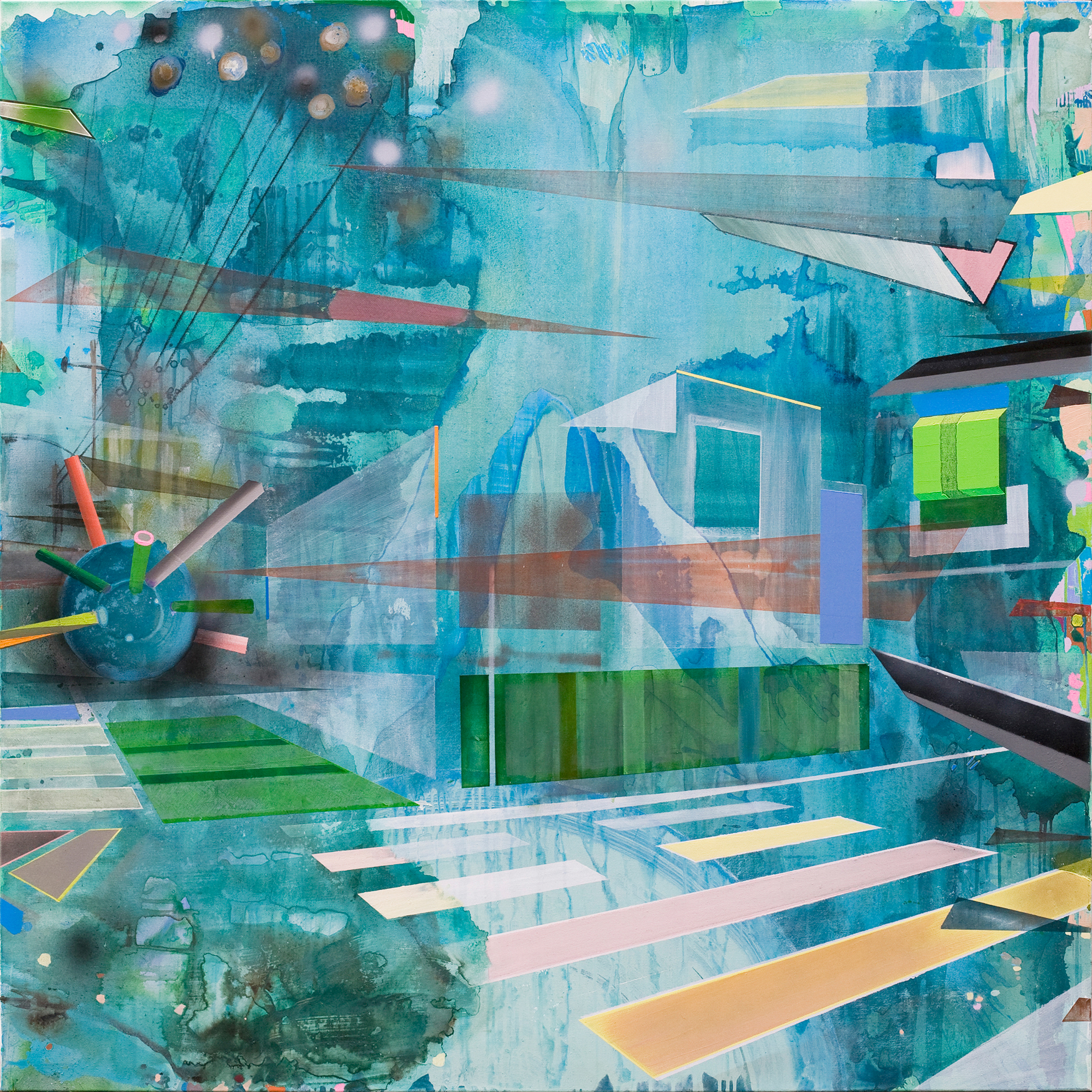 Sandra Lange: Bild ‚An der Kreuzung‘ (2013) (Unikat)