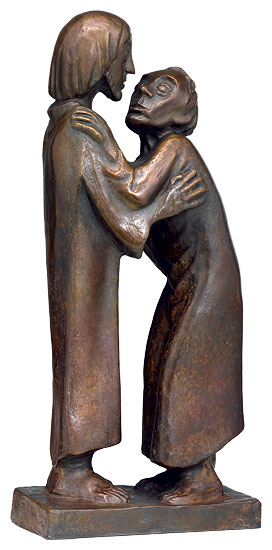 Skulptur "Das Wiedersehen" (1930), Reduktion in Bronze