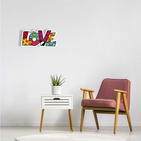 Art Panel / Wandobjekt "Love" von Romero Britto