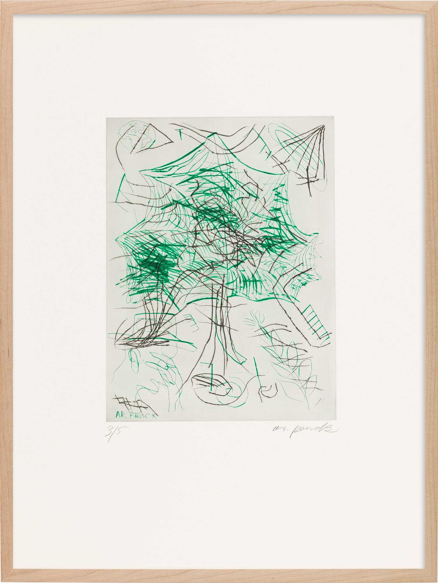 A. R. Penck: Bild ‚aus: Jewish Jetset‘ (1989)