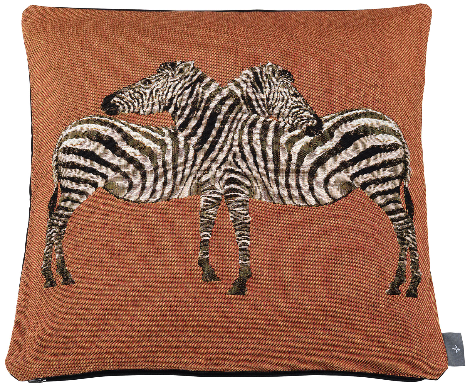 Cushion cover "Zebra", orange version