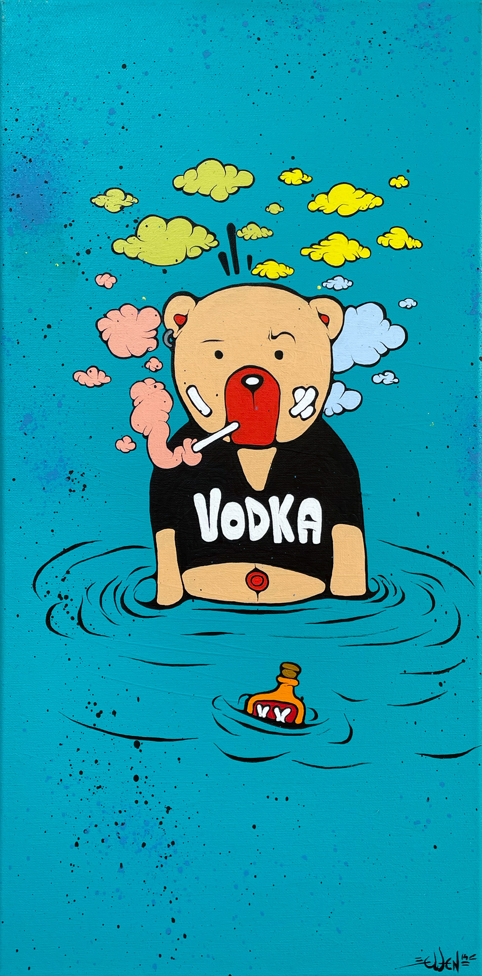Ewen Gur: Bild ‚Drowning in Vodka‘ (2014) (Unikat)