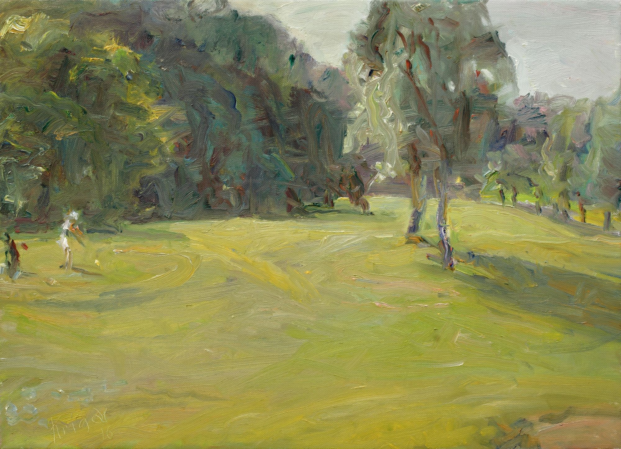André Krigar: Bild ‚Abschlag (Golf)‘ (2016) (Unikat)