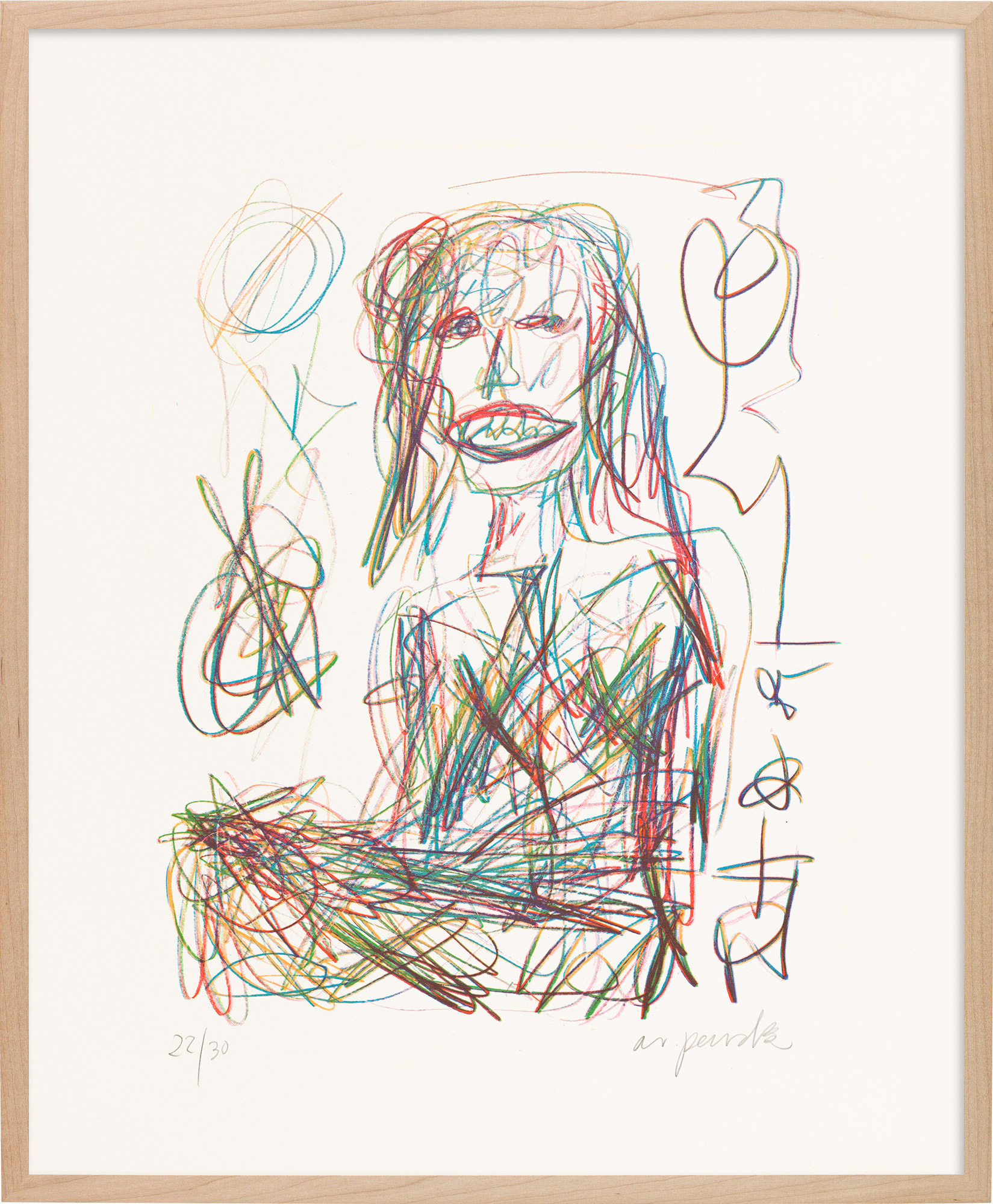 A. R. Penck: Bild ‚Journalistin‘ (1989)