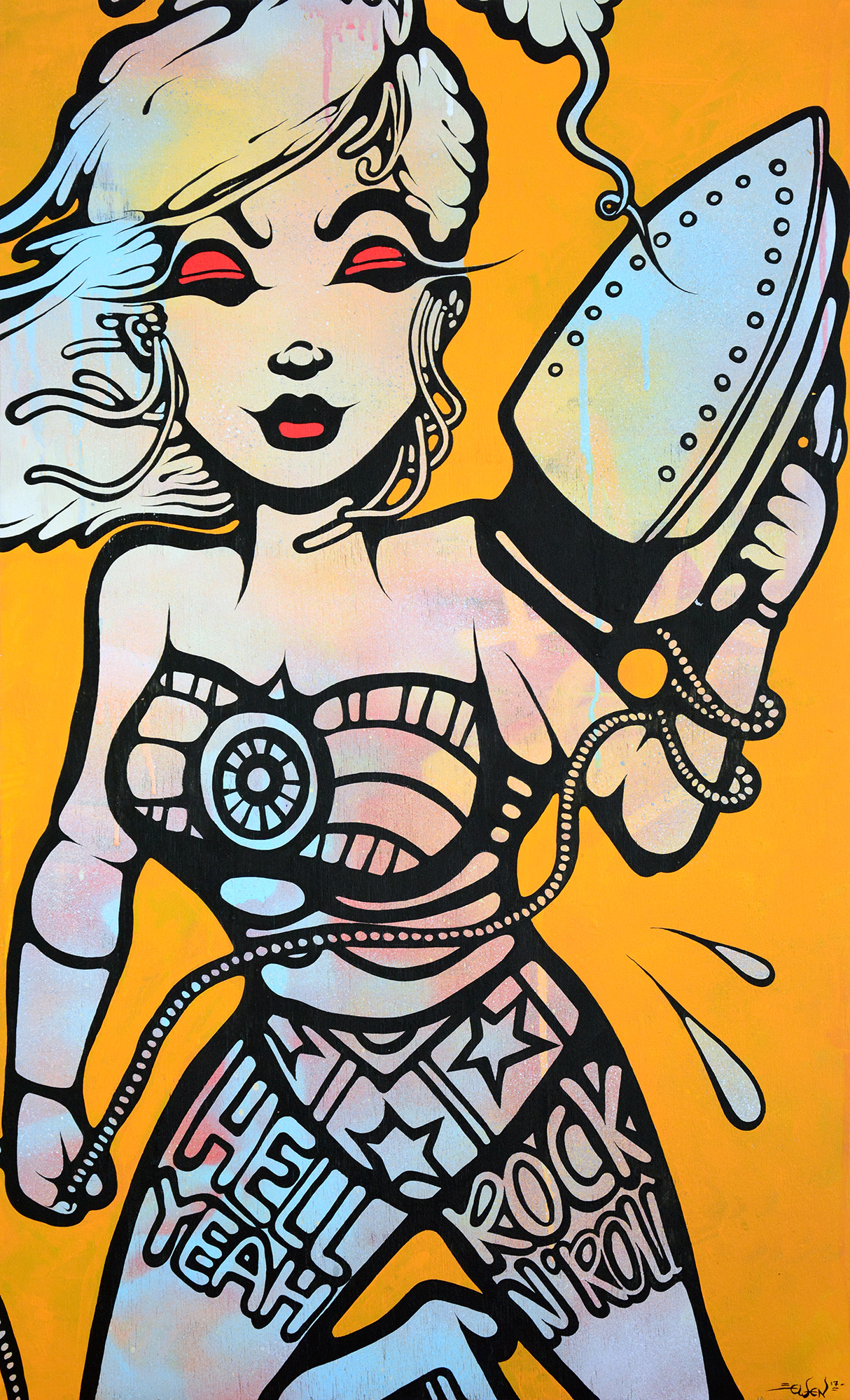 Ewen Gur: Bild ‚Iron Women 2‘ (2017) (Unikat)
