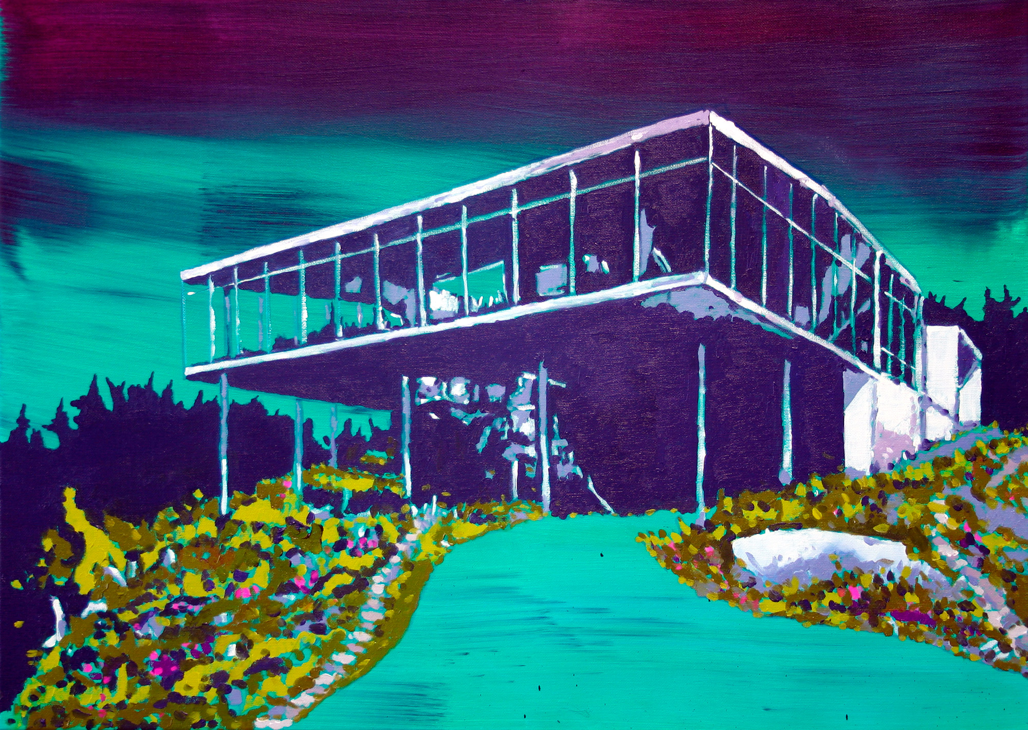 Willem Julius Müller: Bild ‚Indigo‘ (2018) (Unikat)