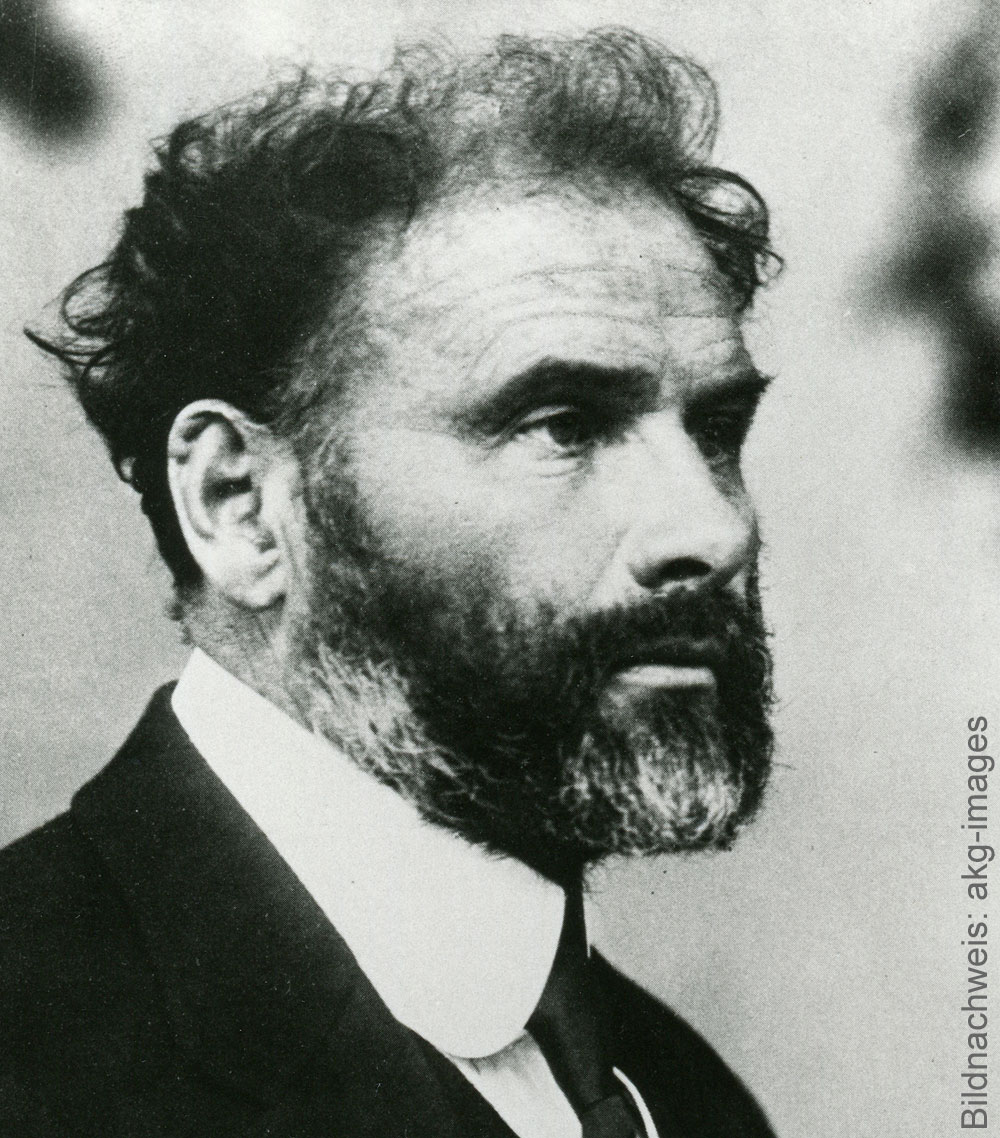 Portrait of the artist Gustav Klimt