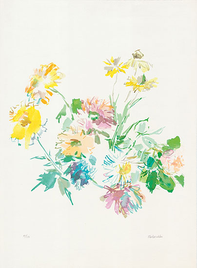Bild "Herbstblumen" (1975), ungerahmt
