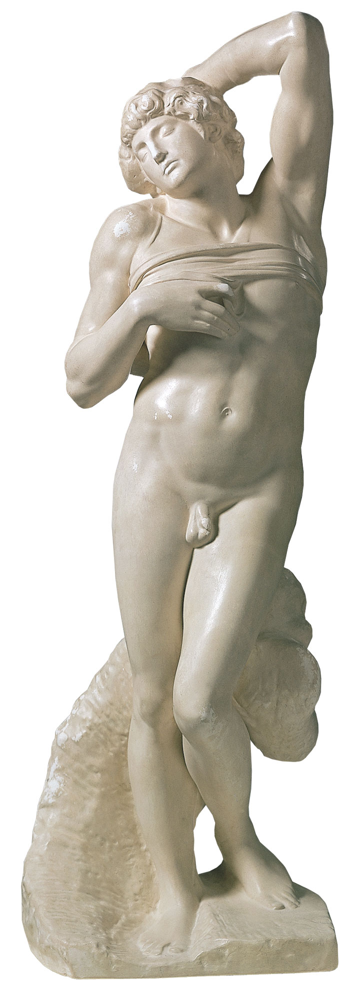 Michelangelo Buonarroti: Skulptur ‚Sterbender Sklave‘ (1513), Reduktion in Kunstmarmor