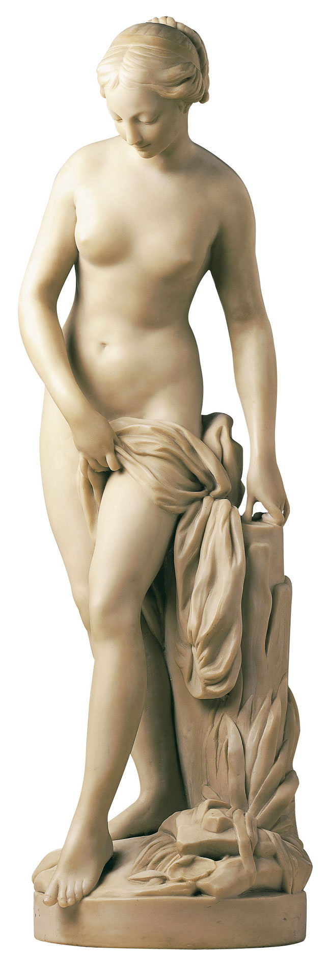 Etienne-Maurice Falconet: Skulptur ‚Badende‘ (Originalgröße), Kunstmarmor