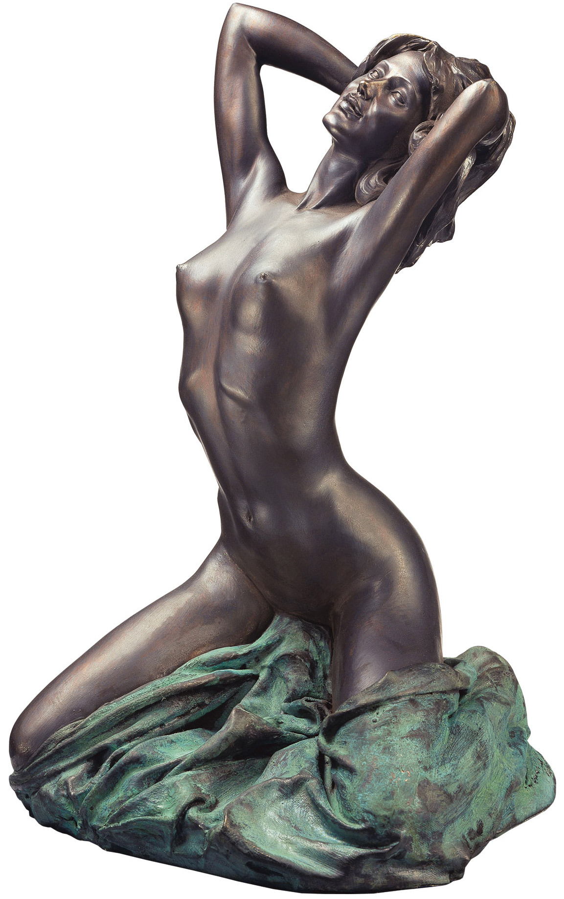Vittorio Luigi Tessaro: Skulptur ‚Nudo nuovo‘ (1992), Version in Kunstmarmor bronziert