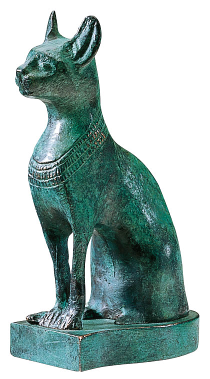 Skulptur ‚Bastetkatze‘, Bronze