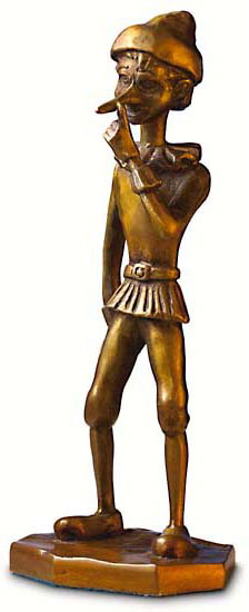 RobiN: Skulptur ‚Pinocchio‘ (1999), Bronze