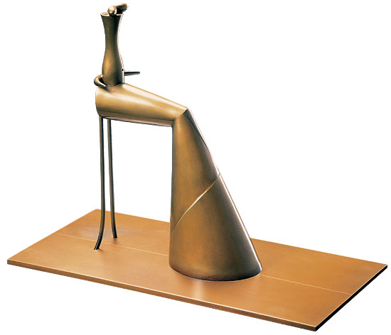 Paul Wunderlich: Skulptur ‚Femme assise‘, Bronze