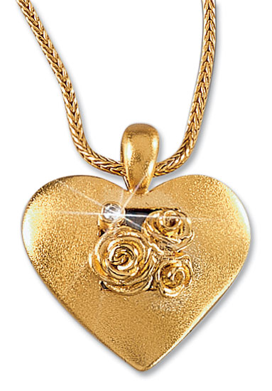 Christiane Wendt: Collier ‚Das Rosenherz‘, Schmuck