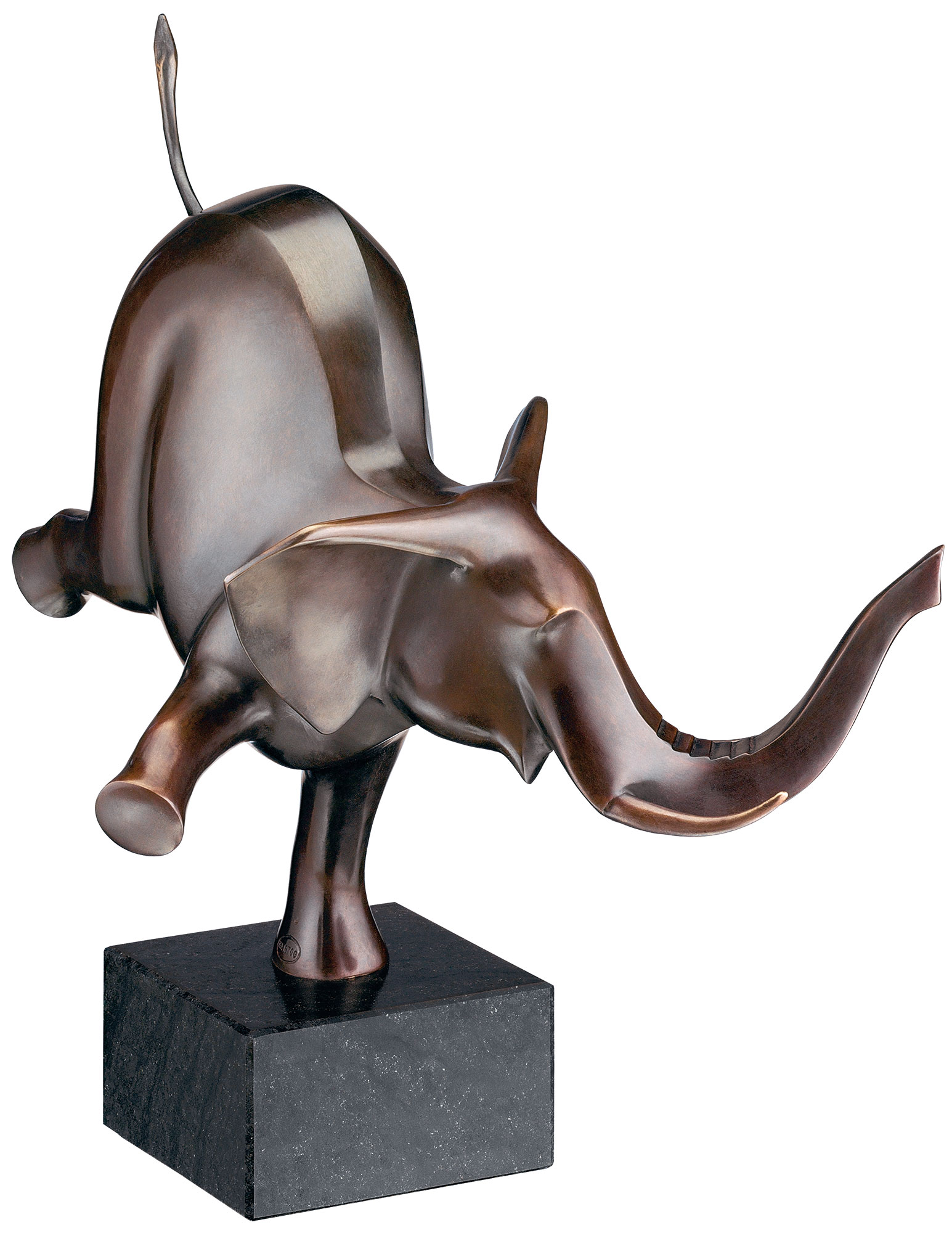 Evert den Hartog: Skulptur 'Happy Elefant' (2004), Bronze