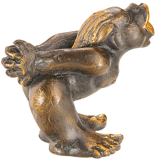 Hannes Glut: Skulptur ‚Küsschen von Ihr‘, Kunstguss