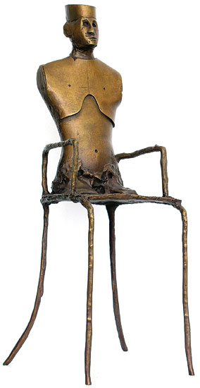 Paul Wunderlich: Skulptur ‚Chairman II‘, Bronze