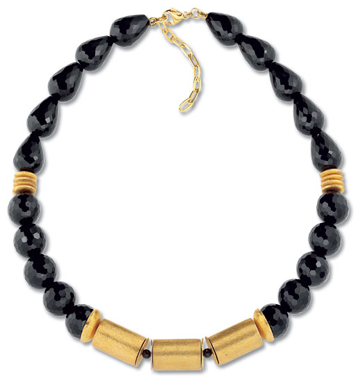 Petra Waszak: Collier ‚Onyx Judith‘, Schmuck