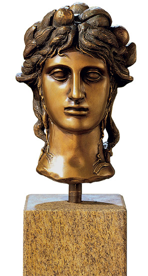 Carlo Maria Mariani: Büste ‚La Testa‘, Bronze, Skulptur