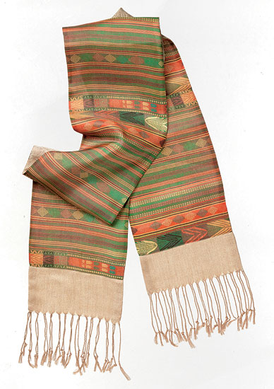 Petra Waszak: Pashmina-Schal ‚Colors of Africa‘