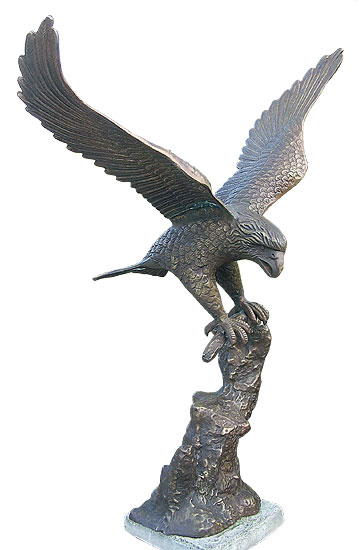 Gartenskulptur 'Adler', Bronze
