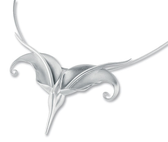 Christiane Wendt: ‚Aron Collier‘, Version Silber, Schmuck