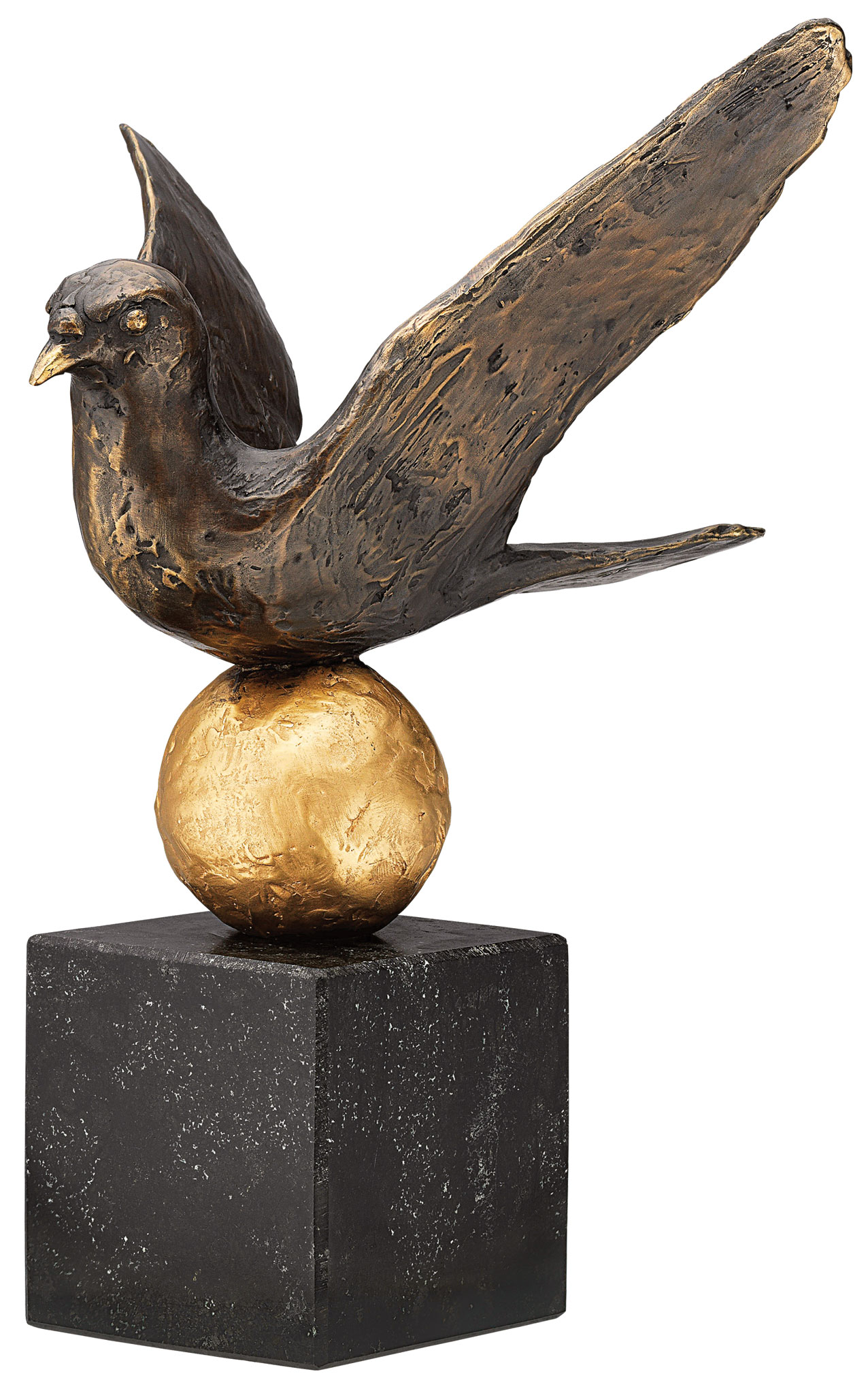 Kurt Arentz: Skulptur ‚Friedenstaube‘, Bronze