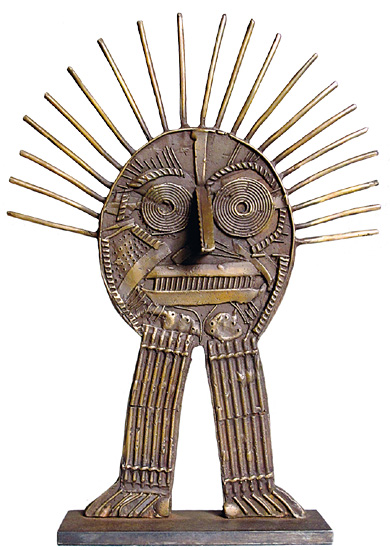 Bernhard Jäger: Skulptur ‚Stachelmann‘, Bronze