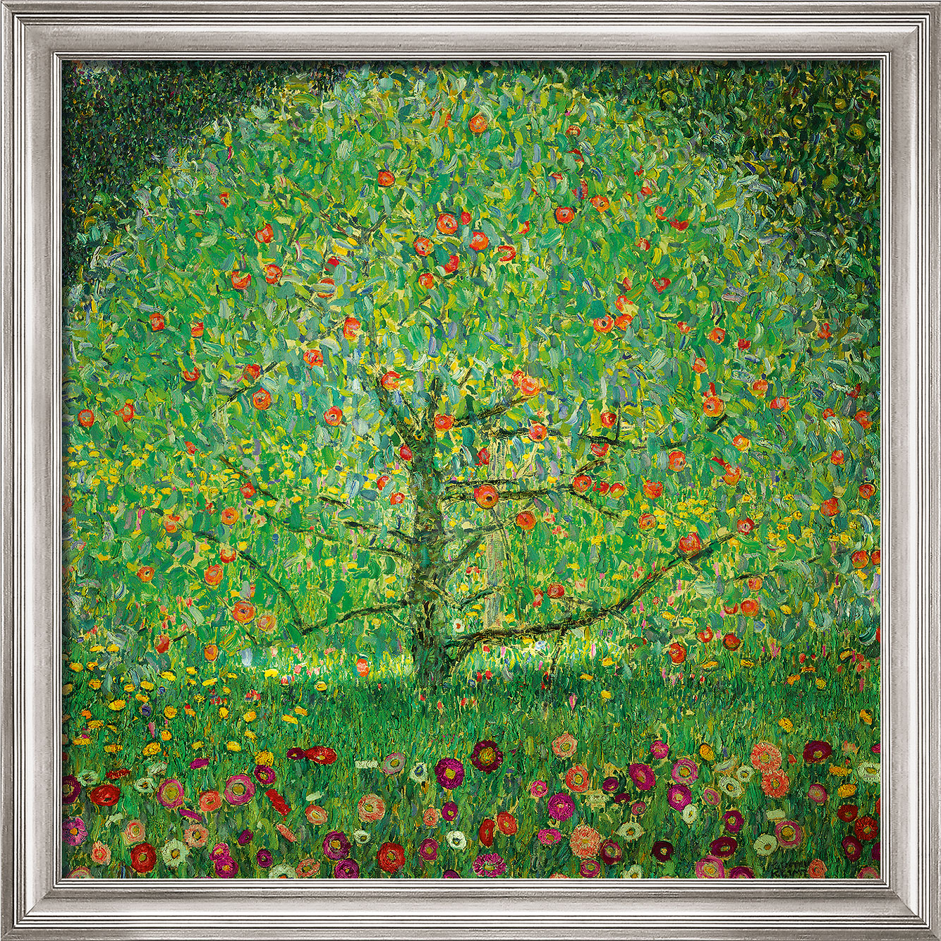 Gustav Klimt: Bild ‚Apfelbaum I‘ (1912), gerahmt