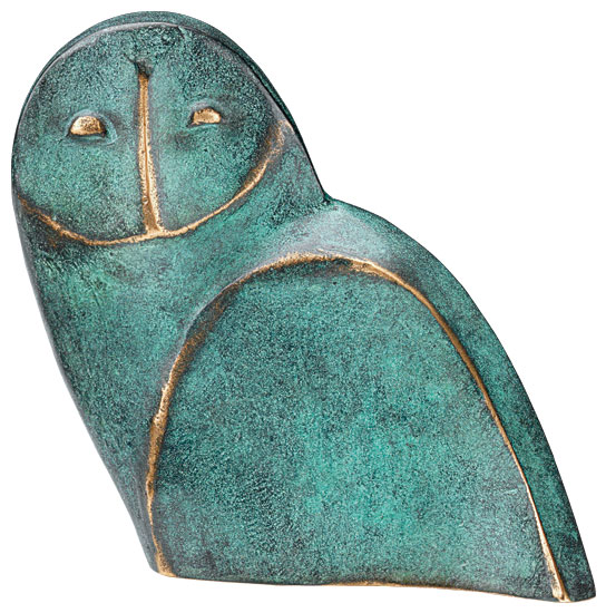 Raimund Schmelter: Skulptur ‚Eule‘, Bronze