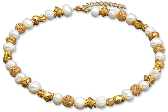 Petra Waszak: Collier ‚Perlen der Renaissance‘, Schmuck