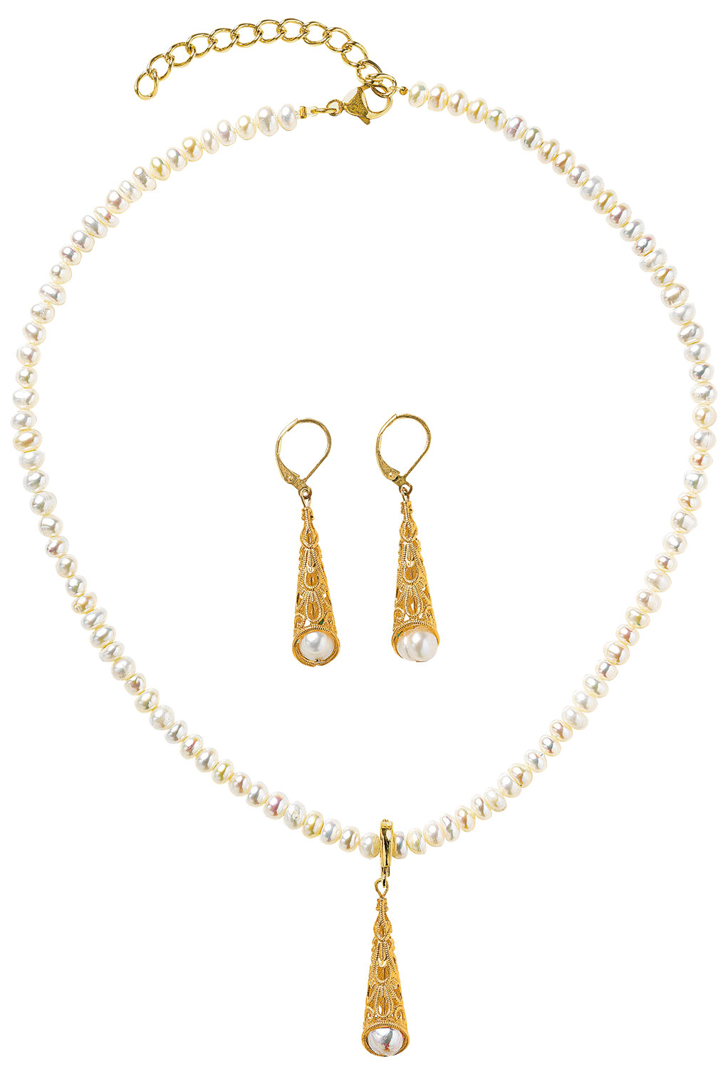 Petra Waszak: Perlen-Schmuckset ‚Sophia‘