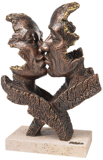 Angeles Anglada: Skulptur ‚Desire‘, Kunstguss Steinoptik