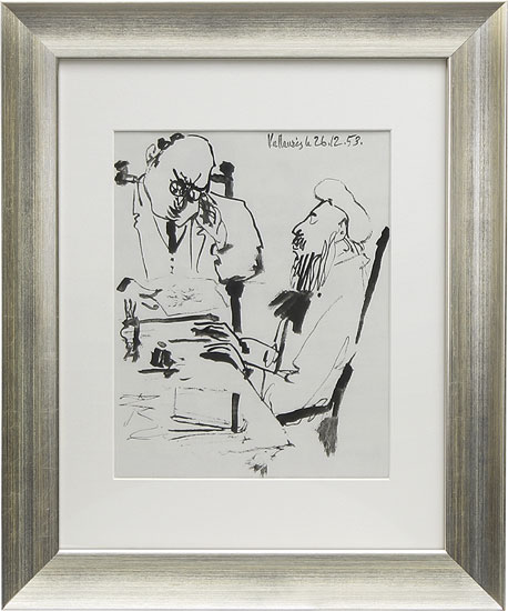 Pablo Picasso: Bild ‚Ohne Titel‘ (1953), gerahmt