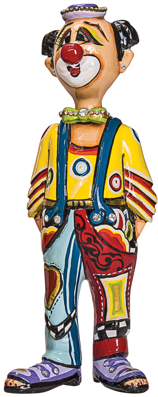 Tom’s Drag: Skulptur ‚Clown Moretti‘, handbemalt