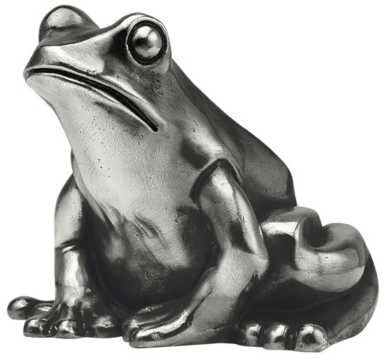 Ottmar Hörl: Skulptur ‚Froschkönig‘, Version versilbert