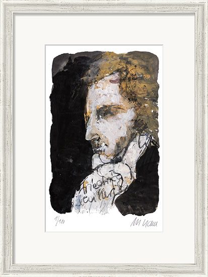 Armin Mueller-Stahl: Bild ‚Friedrich Schiller‘ (2014), gerahmt