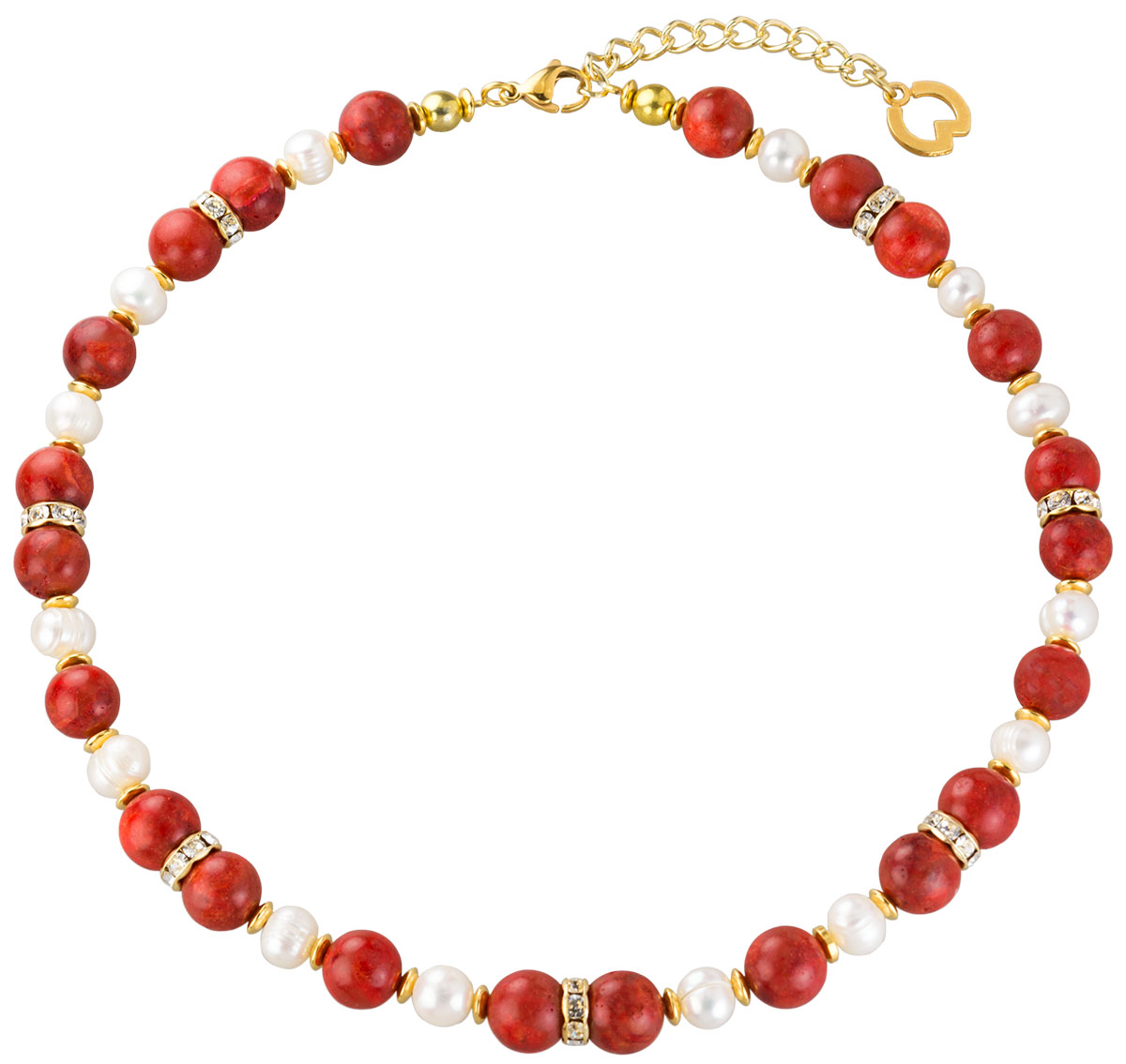 Petra Waszak: Perlencollier ‚Margrethe‘, Schmuck