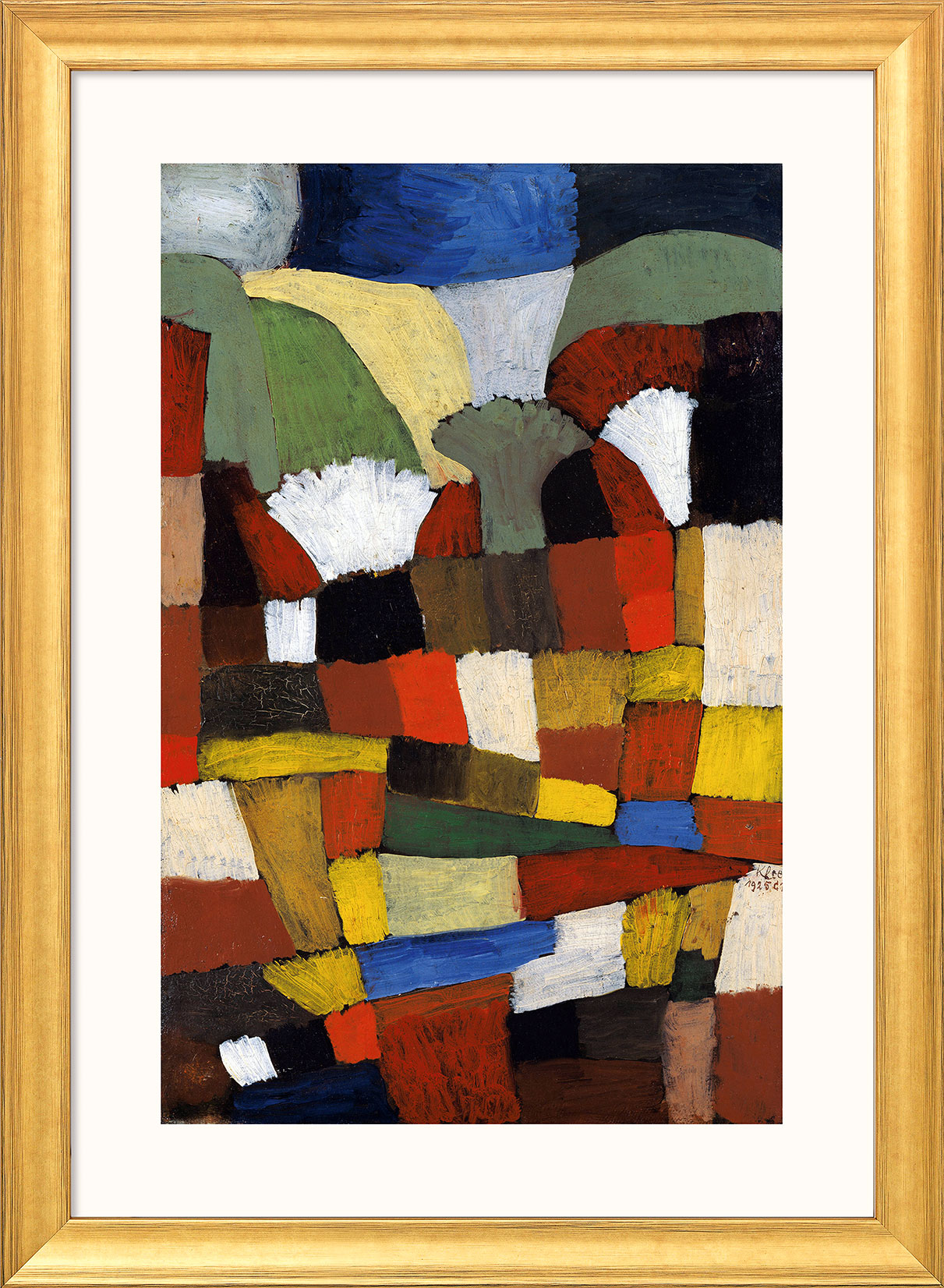 Paul Klee: Bild ‚Garten in P. H.‘ (1925), gerahmt