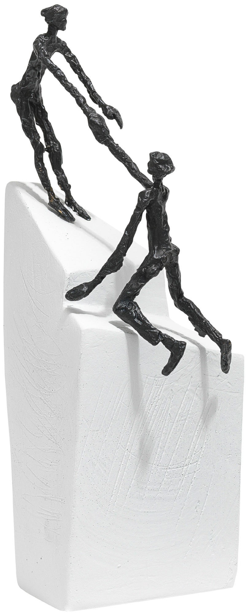 Luise Kött-Gärtner: Skulptur ‚Zu zweit geht’s III‘, Bronze auf Steinguss