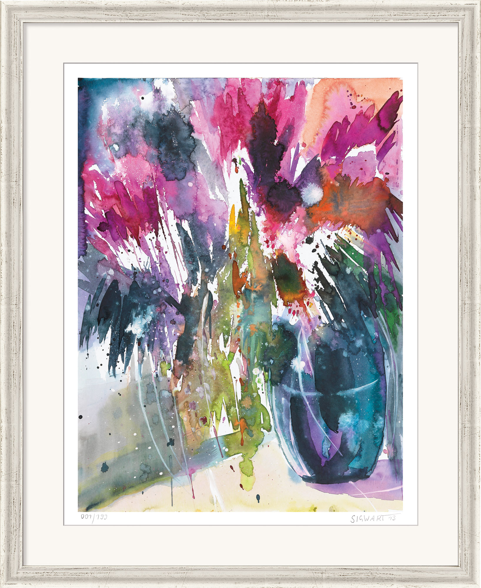 Kerstin Sigwart: Bild ‚Struppig‘, gerahmt