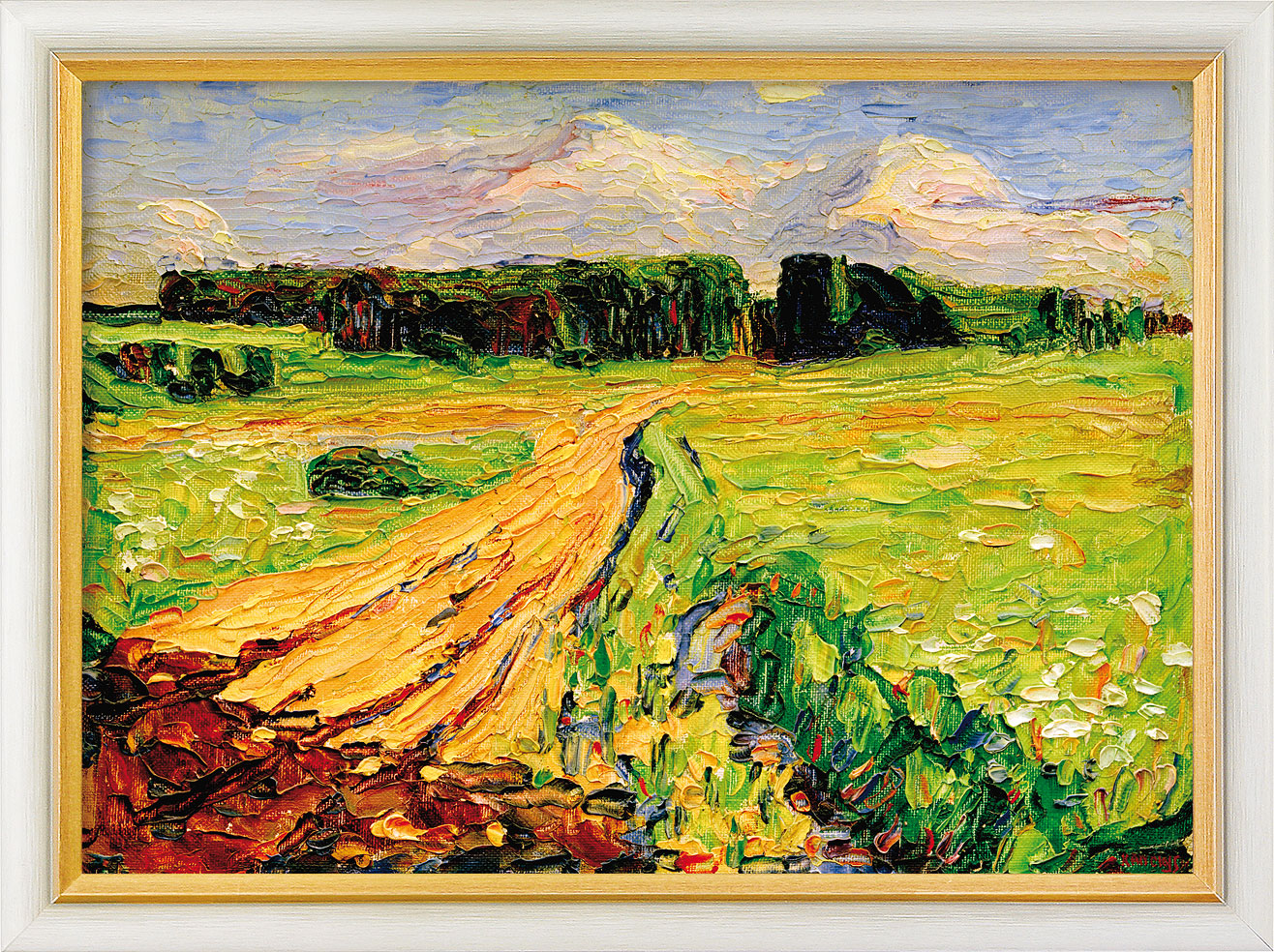 Wassily Kandinsky: Bild ‚München – Planegg I‘ (1901), gerahmt