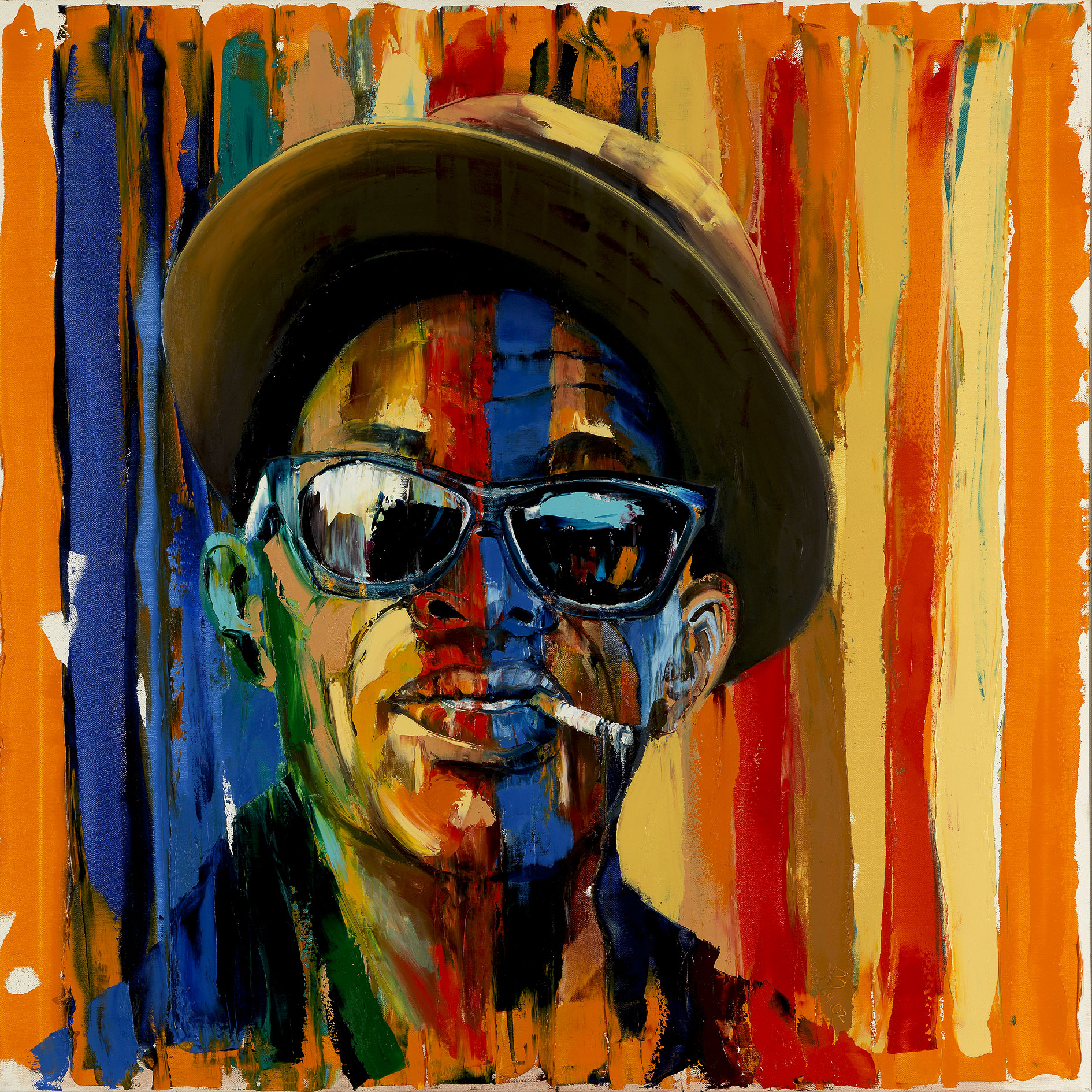 Jürgen Born: Bild ‚Lightning Hopkins‘, ungerahmt