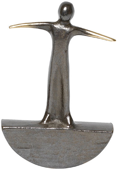 Kerstin Stark: Skulptur ‚Balance‘, Bronze