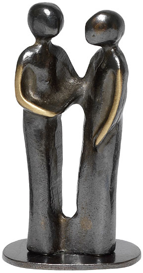 Kerstin Stark: Skulptur ‚Danke‘, Bronze