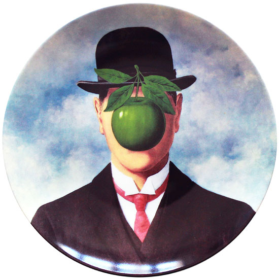 René Magritte: Porzellanteller ‚La Grande Guerre‘