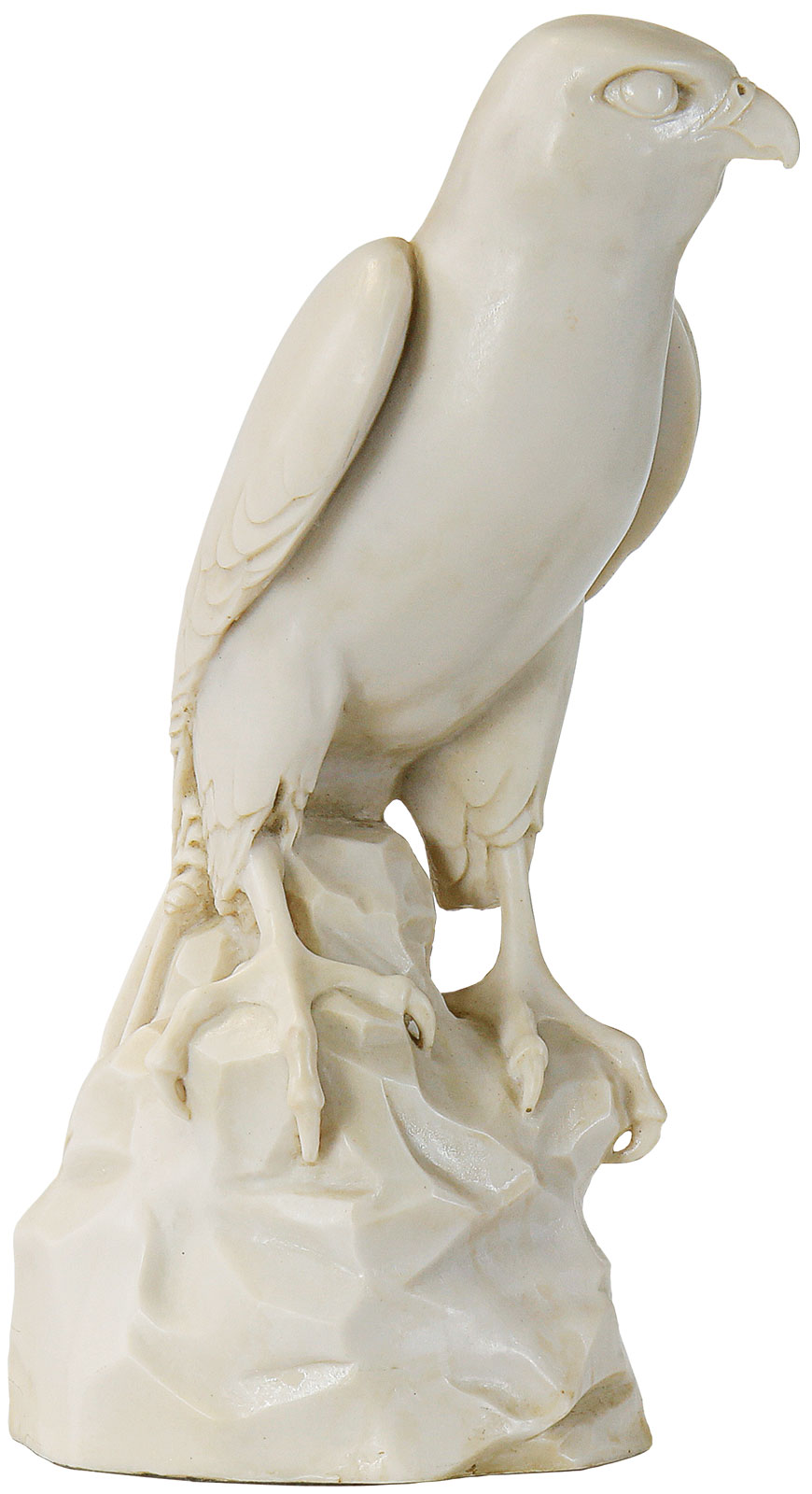 Thomas Schöne: Skulptur ‚Falke‘, Version in Kunstmarmor